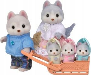 Sylvanian Families Rodzina Piesków Husky 5636
