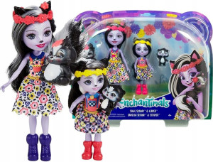 Enchantimals Lalki Siostry 2-pak Skunks Hcf82
