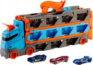 Hot Wheels Wyścigowy Transporter 2w1 Gvg37