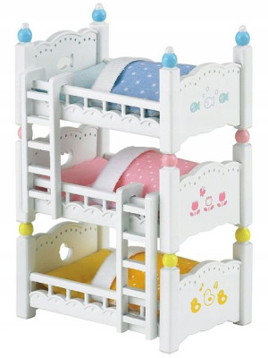 Sylvanian Families Potrójne Łóżko Piętr 2919 4448