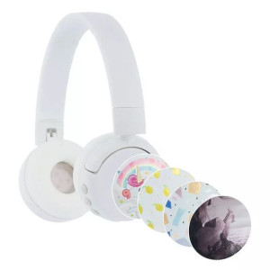 Słuchawki bezprzewodowe dla dzieci BuddyPhones POPFun (białe)