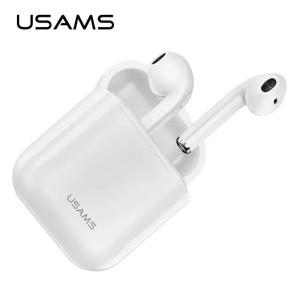 Słuchawki Bluetooth 5.0 USAMS TWS LU series bezprzewodowe biały/white