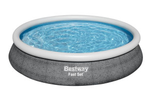 Bestway 57313 Basen rozporowy z pompą filtracyjną Szary 4.57m x 84cm