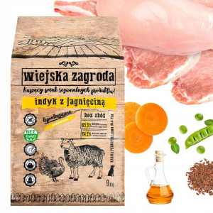 Wiejska Zagroda Karma Dla Psa Indyk Jagnięcina 9kg