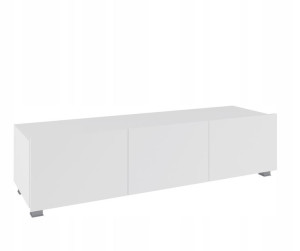 Szafka pod telewizor 150 cm wisząca biały połysk