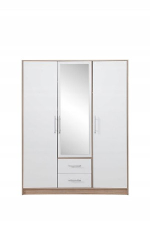 Szafa START z lustrem SR2 pojemna garderoba 150cm