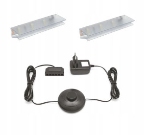 Oświetlenie led klips 2 szt. na półkę szklaną.