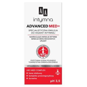 AA Intymna Advanced Med+ specjalistyczna emulsja do higieny intymnej pH 3.5