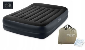 Intex 64124nd Dmuchany Materac Pompka 152x203x42cm