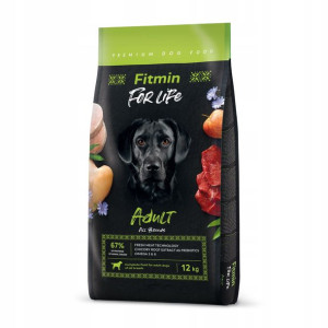 Fitmin dog For Life adult 12kg + GRATIS