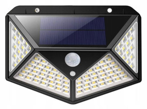 Halogen Lampa Solarna Czujnik Ruchu Sensor 100led