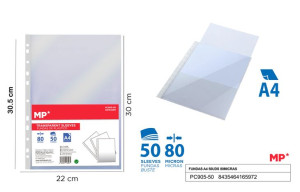 MP Koszulki krystaliczne do segregatora A4 80mik 50szt/opk