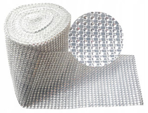 Pas Cyrkoni Taśma Glamour Srebrna 12cm 9m