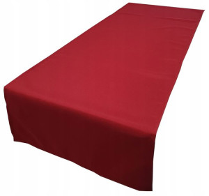 Bieżnik Gładki Bordowy 40x180 Obrus Czerwony