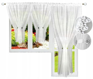 Komplet Firan 300x120 200x220 na okno balkonowe