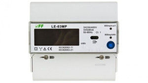 Licznik energii elektrycznej 3-fazowy 60A 230/400V RS-485 MODBUS LE-03MP