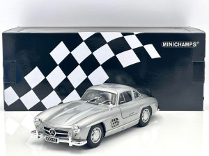 Mercedes 300 SL W198 Gullwing - 1955, silver Minichamps 1:18