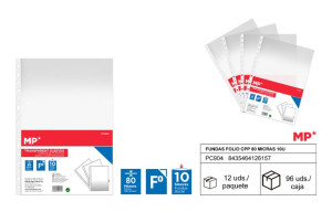 MP koszulki groszkowe do segregatora A4 80mic 10szt/opk