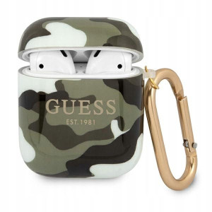 Guess GUA2UCAMA AirPods cover zielony/khaki Camo C