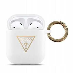 Guess GUACA2LSTLWH AirPods cover biały/white Silic