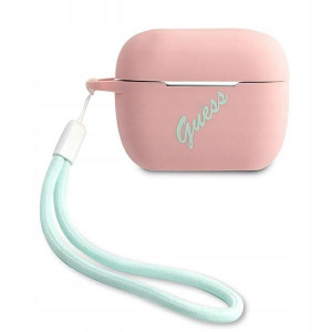 Guess GUACAPLSVSPG AirPods Pro cover różowo zielon