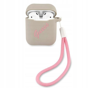 Guess GUACA2LSVSGP AirPods cover szaro różowy/grey