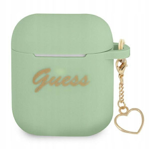 Guess GUA2LSCHSN AirPods cover zielony/green Silic