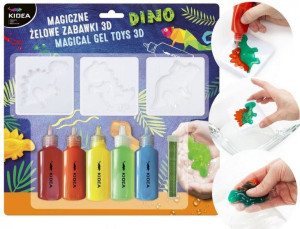 Magiczne Żelowe Zabawki 3d Dinozaury Kidea