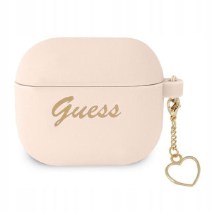 Guess GUA3LSCHSP AirPods 3 cover różowy/pink Silic