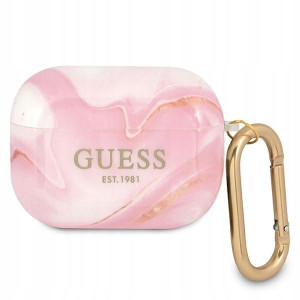 Guess GUAPUNMP AirPods Pro cover różowy/pink Marbl
