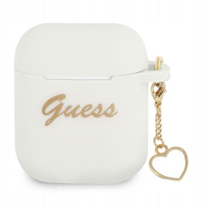 Guess GUA2LSCHSH AirPods cover biały/white Silico