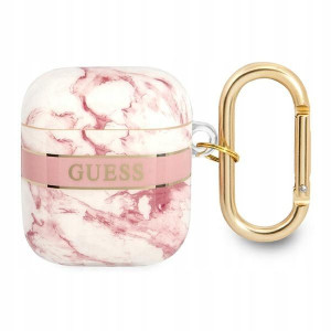 Guess GUA2HCHMAP AirPods cover różowy/pink Marble