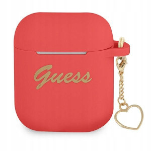 Guess GUA2LSCHSR AirPods cover czerwony/red Silico
