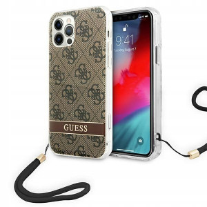 Guess GUOHCP12MH4STW iPhone 12/12 Pro brązowy/brow