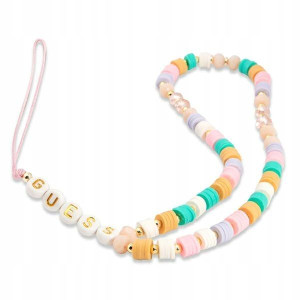 Guess zawieszka GUSTFLWP Phone Strap różowy/pink H