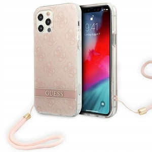 Guess GUOHCP12MH4STP iPhone 12/12 Pro różowy/pink