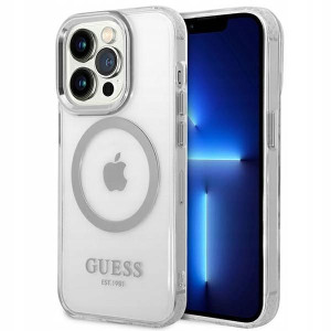 Guess GUHMP14LHTRMS iPhone 14 Pro 6,1" srebrn