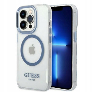 Guess GUHMP14LHTRMB iPhone 14 Pro 6,1" niebie