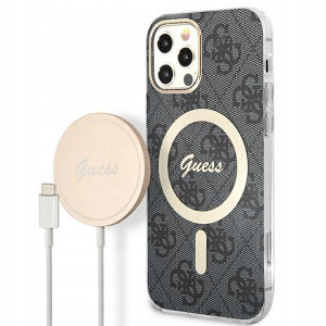 Zestaw Guess GUBPP12MH4EACSK Case+ Charger iPhone