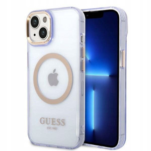 Guess GUHMP14SHTCMU iPhone 14 6,1" purpurowy/