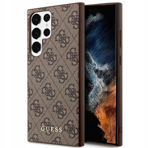 Guess GUHCS23LG4GFBR S23 Ultra S918 brązowy/brown
