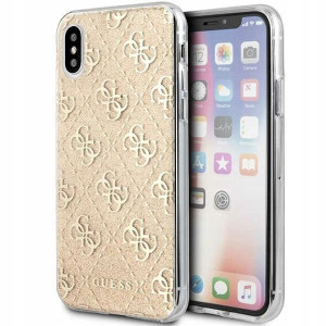 Guess GUHCPXPCU4GLGO iPhone X/Xs złoty/gold hard c