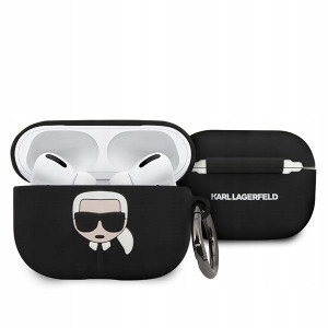 Karl Lagerfeld KLACAPSILGLBK AirPods Pro cover cza