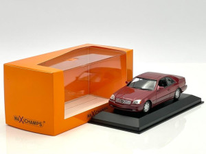 Mercedes-Benz 600 SEC Coupe - 1992, red metallic Minichamps 1:43