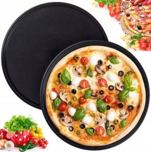 Blacha forma taca pieczenia pizzy stal 36 cm duża