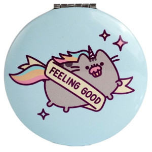Lusterko składane Kot Pusheen Pusheenicorn - niebieskie