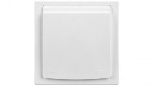 Asfora Gniazdo pojedyncze SCHUKO IP44 białe EPH3100321