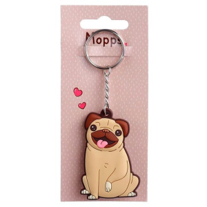 Breloczek do kluczy - Pies Mops