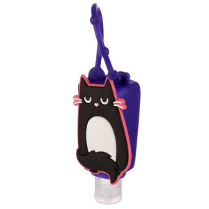 Żel do odkażania rąk w silikonowym etui - Czarny Kot Feline Fine