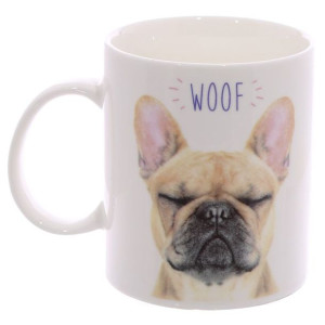 Kubek porcelanowy Buldożek francuski Woof